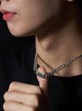 自营 WEGO 男士狗牌设计项圈 WE24SS07SG0009