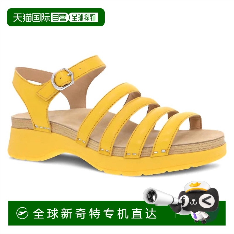 自营dansko女士 Roxie 系带亮色凉鞋（黄色） - 黄色 【美国奥莱
