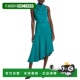 Giana green High Draped 自营Reiss Dress Neck Midi 美国奥莱