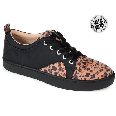 Journee Collection 女式 Tru 舒适泡沫 Kyndra 运动鞋 - 豹纹 【