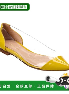 自营 Gianvito Rossi Vinyl & Patent Flat 黄色 美国奥莱直