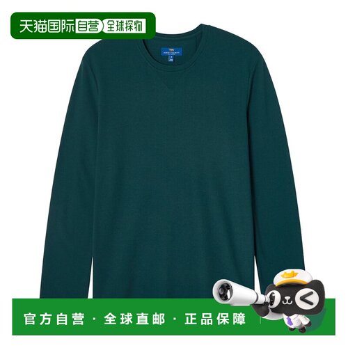 自营Robert Talbott Kelly长袖棉质绉纱t恤-绿色 美国奥莱直发