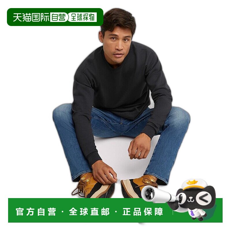 【美国直邮】hanes 男士 帽衫运动夹克衫圆领套头卫衣套头衫经典