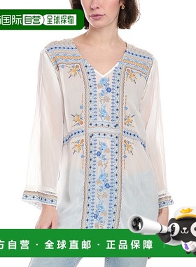 自营 Johnny Was Palmari 束腰外衣 - 白色 长袖外套美国直发奥莱