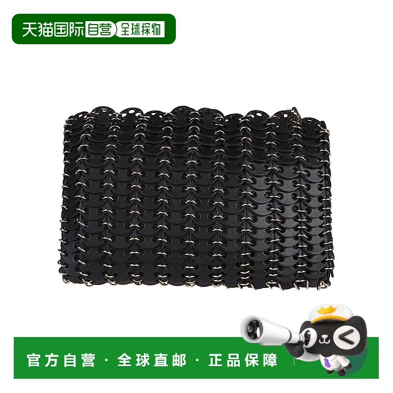 1h可退 香港直邮潮奢 Rabanne 女士 徽标黑金 24ASS0007CLF208