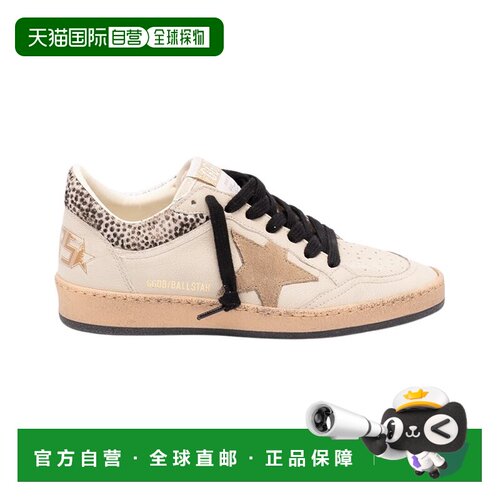 自营Golden Goose Ball Star皮革运动鞋-白色 美国奥莱直发