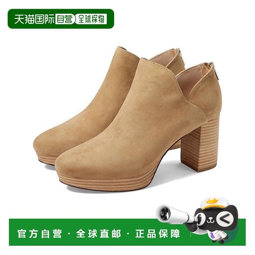 美国直邮Pelle Moda 女士麂皮靴子爆款高跟靴进口拉链真皮时尚