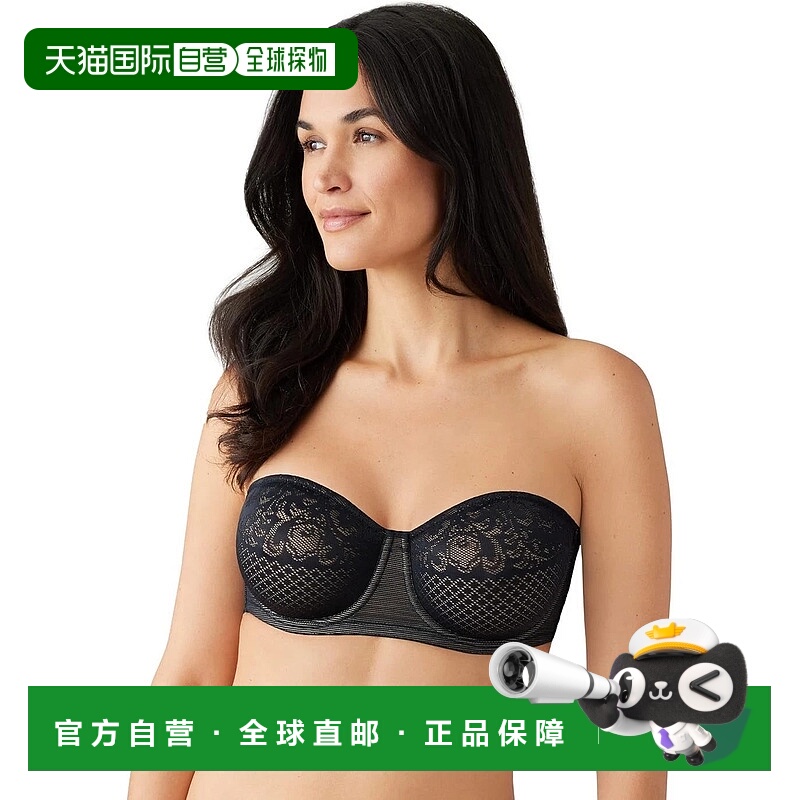 自营Wacoal Visual Effects Strapless Minimizer Bra Womens Bla