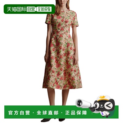 自营Adam Lippes Evangeline Wool & Silk-Blend Dress - green