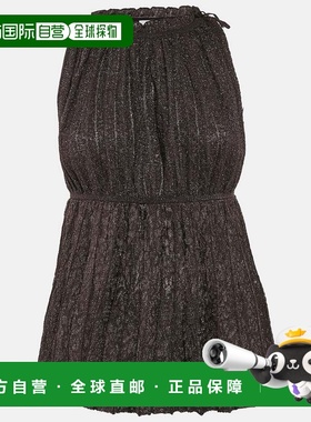 自营M Missoni Purple Lurex Knit Sleeveless Tunic Top - purpl