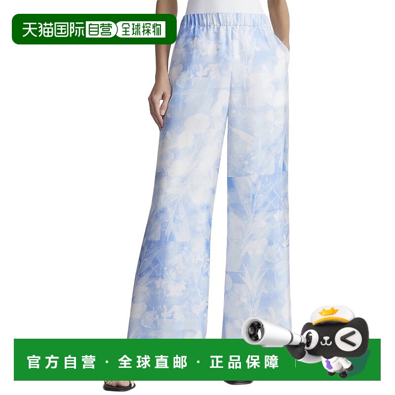 自营 lafayette 148 new york拉斐特148纽约河滨丝绸长裤-蓝色 美