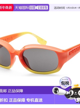 自营Burberry 男士 56 毫米橙色/黄色太阳镜 - 橙色/黄色 美国奥