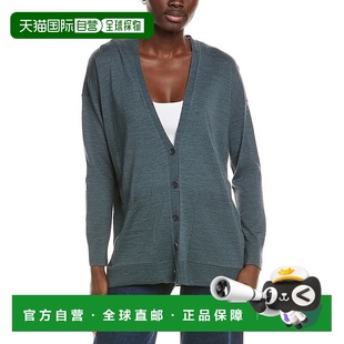 蓝色 费舍尔V领羊毛开衫 美国奥莱直发 fisher艾琳 自营eileen