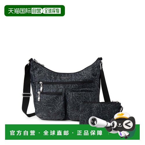 自营baggallini Everywhere bagg 带 RFID - 午夜绽放 美国奥莱直