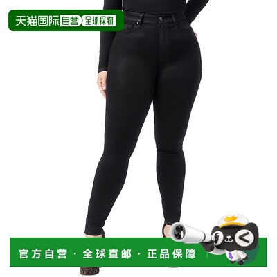 自营PAIGE Cheeky Black Fog Luxe Coating Skinny Leg Jean - bl