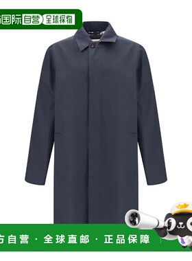 自营Burberry Camden Heritage Men's Coat - blue 美国奥莱直发