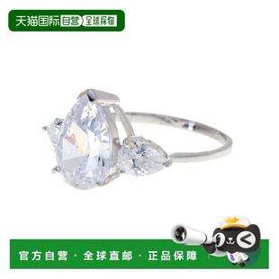 自营sterling forever 纯银梨形切割 CZ 钻石戒指 - 黄金 美国奥