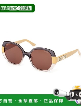 自营Guess Resin Women's Sunglasses - yellow 美国奥莱直发