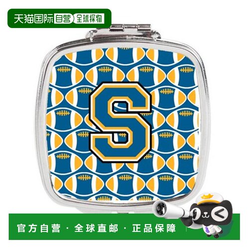 自营Carolines Treasures CJ1077-SSCM 字母 S 足球蓝色和金正品