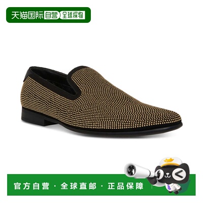 自营Steve Madden Men's Mezmoryz Stud Smoking Slipper - black