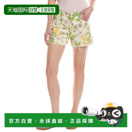 自营mother道奇母亲Fray柠檬水摊短-白色 美国奥莱直发