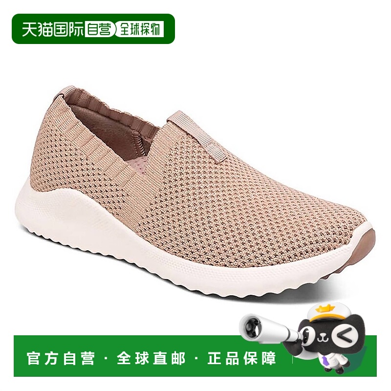 自营aetrex玫瑰色女式Angie Slip-On舒适运动鞋 美国奥莱直发