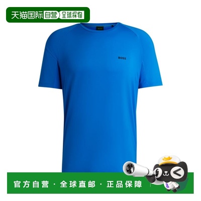 自营bossPerformance-stretch T-shirt in mixed materials - lig