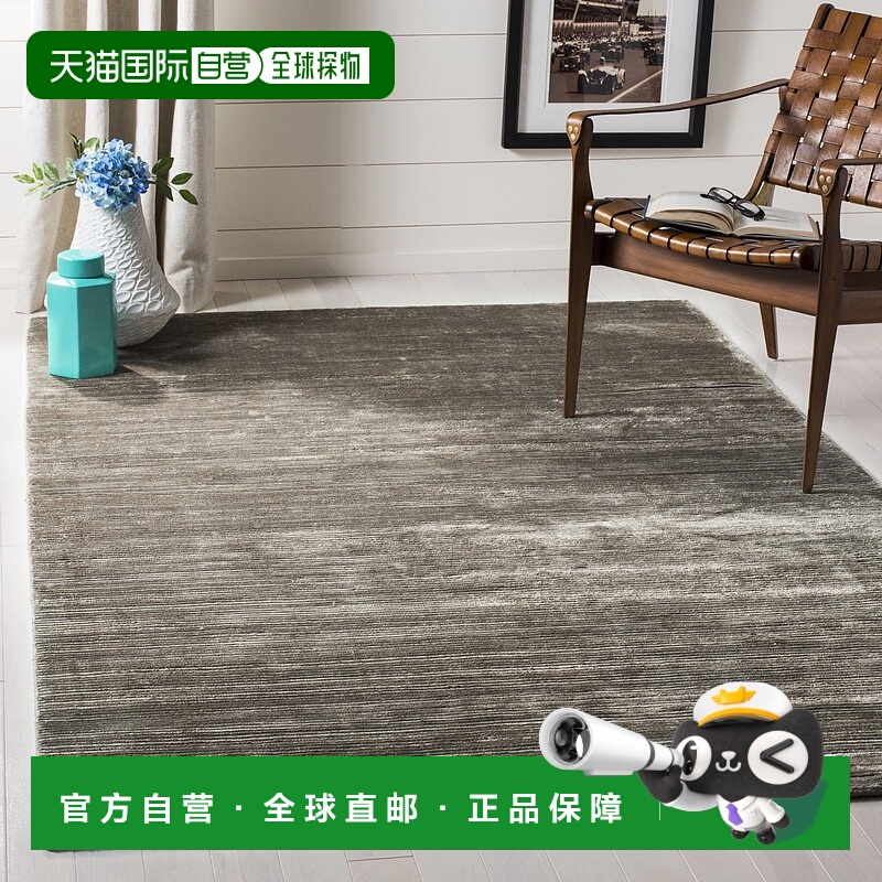 自营safaviehMirage Hand Made Area rug, Graphite Solid / Tona