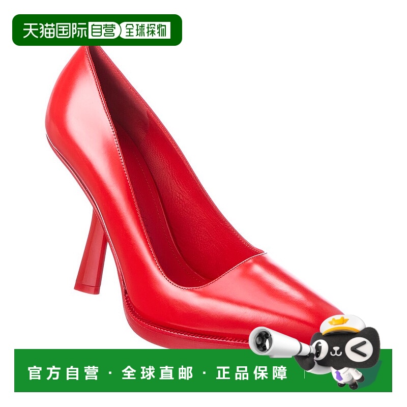 自营 salvatore ferragamoFerragamo Anser X5 皮革高跟鞋 - 红色