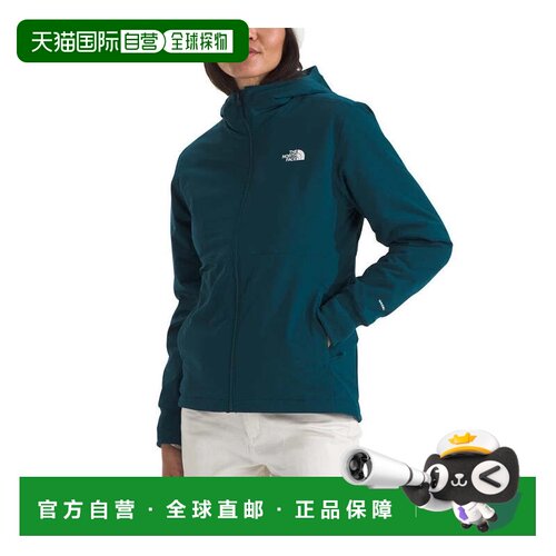自营The North Face Shelbe Raschel连帽衫女式蓝色摇粒绒内衬DDR