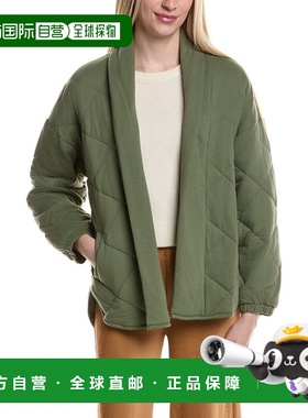 自营PJ Salvage Quilted Jersey Jacket - green 美国奥莱直发