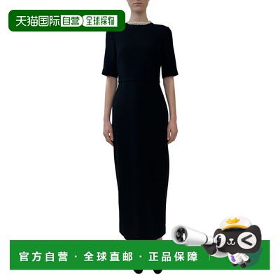 自营Adam Lippes Plaza羊毛连衣裙-黑色 美国奥莱直发