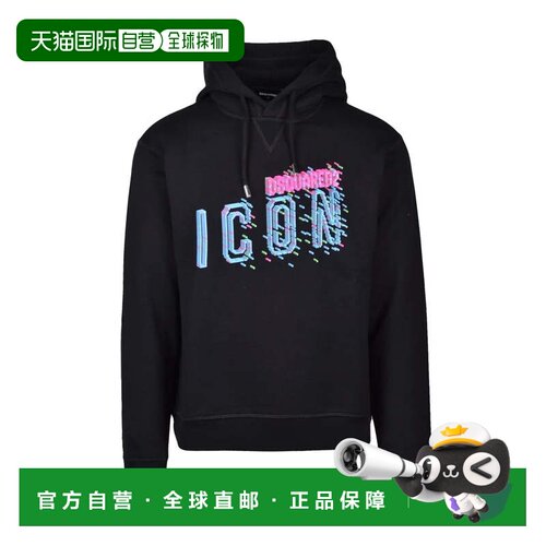 自营dsquared2Classic Hooded Sweatshirt with Bold Graphic - b