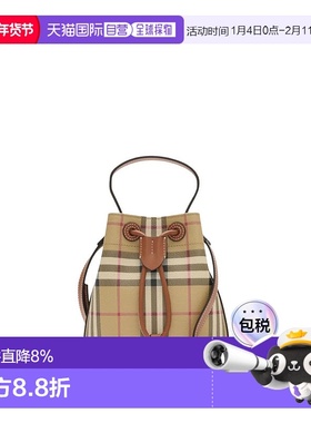 美国直邮BURBERRY - Women Mini Drawstring Bag日常单肩包水桶包