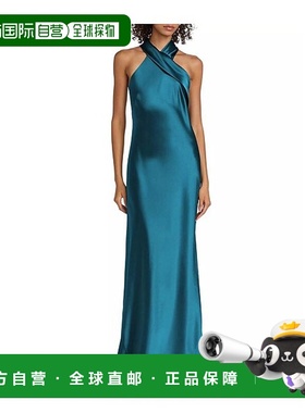 1h可退 【美国直邮】Galvan Pandora不对称斜裁连衣裙 女装 女士