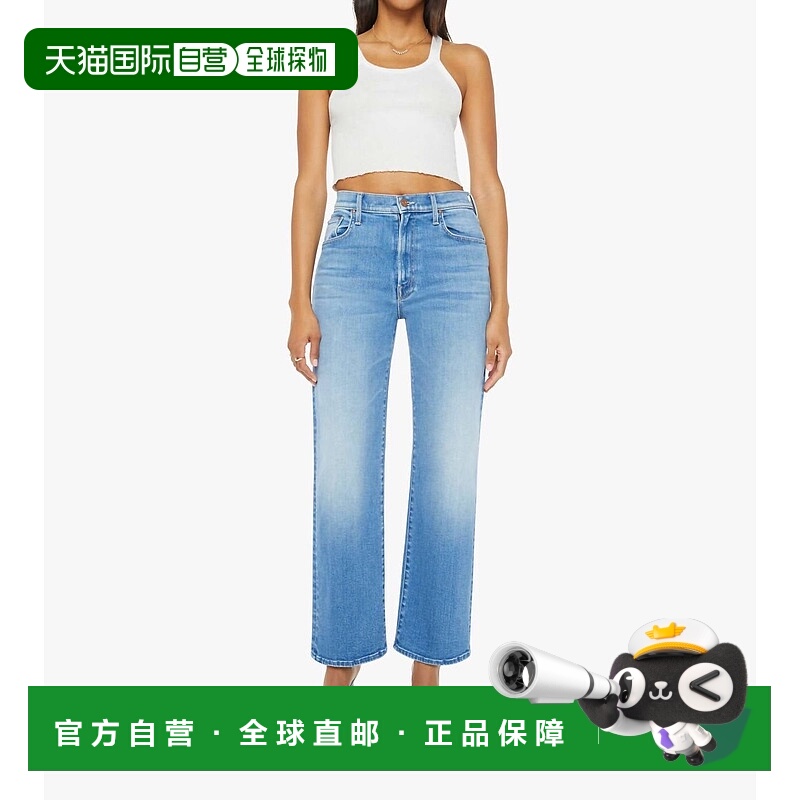 自营motherRambler Zip Flood Jeans In Read Between The Lines