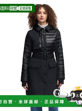 自营 Pajar女式蛋白石风衣，带绗缝装饰-黑色 美国奥莱直发