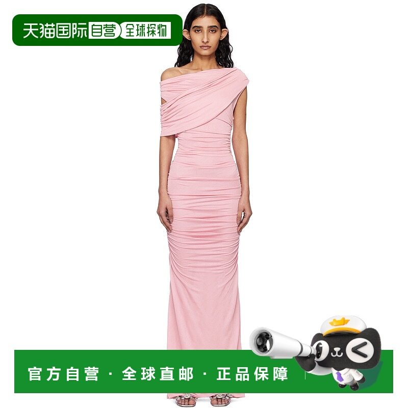 1h可退 香港直邮潮奢 Blumarine 蓝色情人 女士 粉色单肩连衣裙 P,女装/女士精品,连衣裙,淘宝优惠券,粉丝福利购,淘宝优惠卷