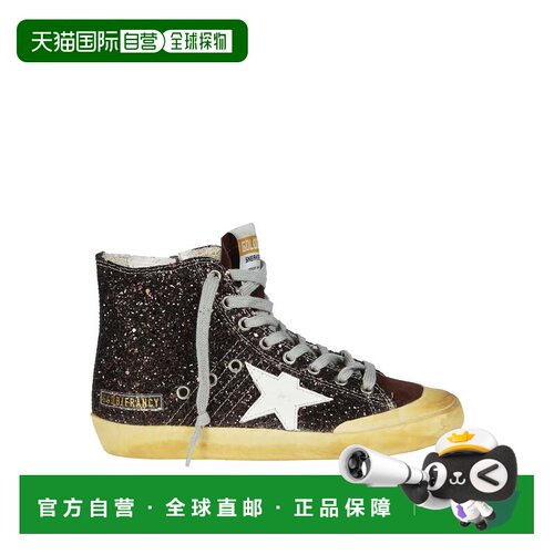 自营golden gooseFrancy Penstar闪光高帮运动鞋-灰色 美国奥莱直