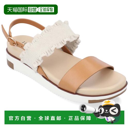 自营journee collectionJournee 系列 Riya 女式凉鞋 - 黄褐色 美