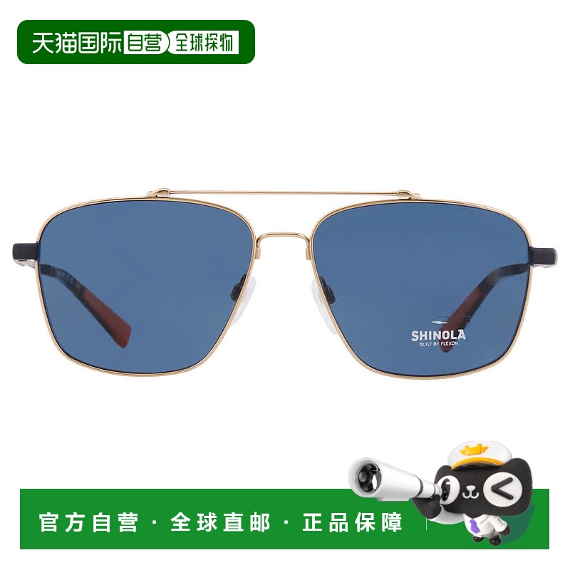 自营Shinola Bliue Navigator Men's Sunglasses SH2100S 718 59