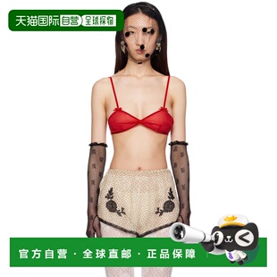 香港直邮潮奢 红色文胸 valentino 女士 6B0UC03 华伦天奴 1h可退