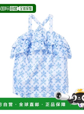 自营 janie and jackJanie和Jack Eyelet连身裤-白色 美国奥莱直