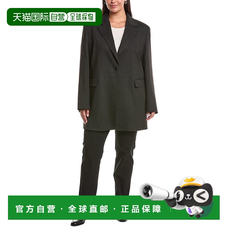 自营Marina Rinaldi Plus Meandro运动夹克-黑色 美国奥莱直发