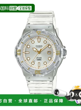 自营Casio Women's Transparent White Water-Resistant Watch -