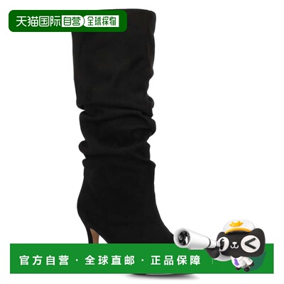 自营journee collectionJournee女式Sonnet及膝宽款小腿松垮靴-黑