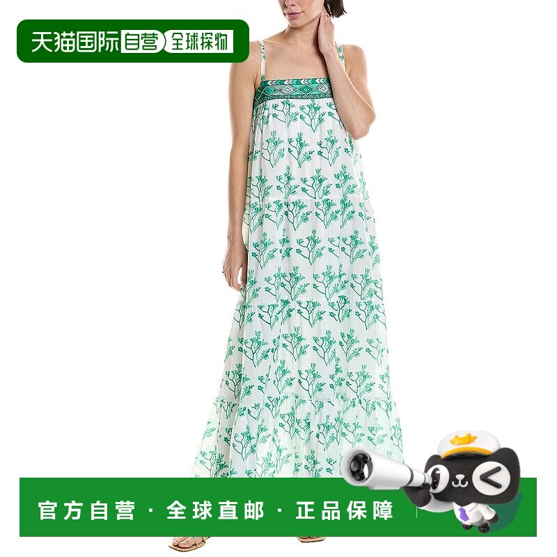 自营 Ro's Garden娜塔莎 马西连衣裙-绿色 美国奥莱直发裙子长裙