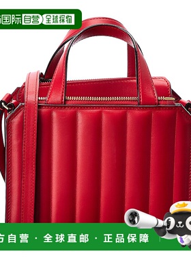 自营 Valextra Passepartout 迷你皮革手提包 - 红色 美国奥莱直