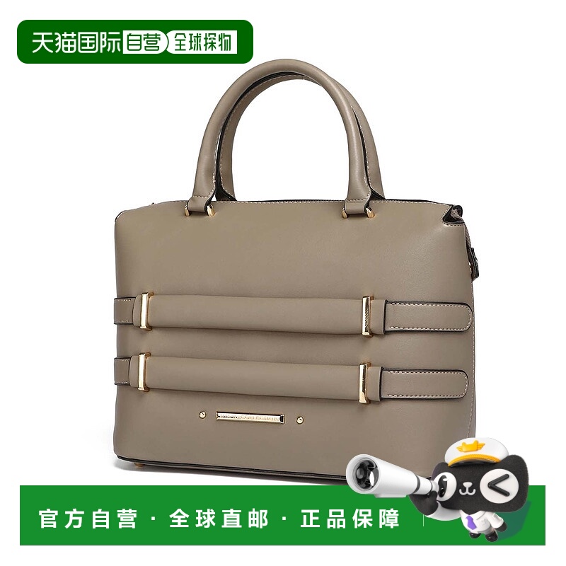 自营mia k collectionMia K的Leila女士手提包-卡其色 美国奥莱直