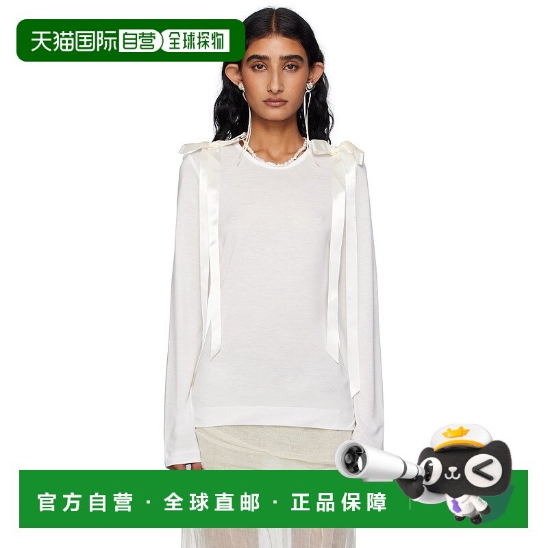 1h可退 香港直邮潮奢 Simone Rocha 蒙娜 罗莎 女士 灰白色 Bow R